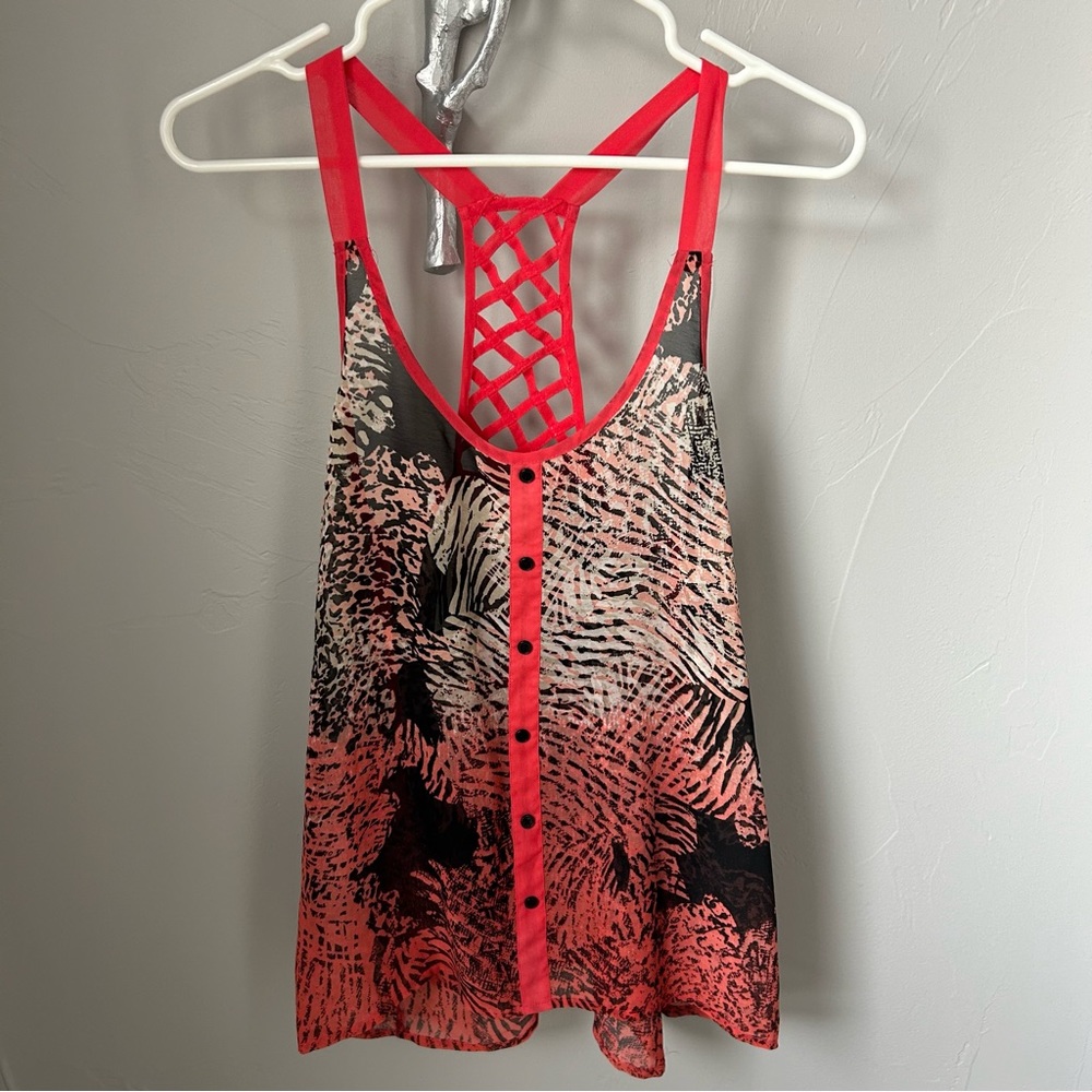 Band of Gypsies blouse with cutout back size large good condition